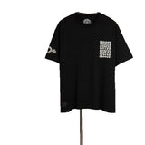Ch hip-hop t shirts chss heavy industry distressed multi-element logo short-sleeved round neck t-shirt high street