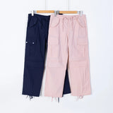 Women Sweatpants Retro Straight Cargo Pants Loose Casual Pants
