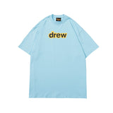 Drew house tshirt r collection d@ew rubberized letter crew neck short sleeve tee