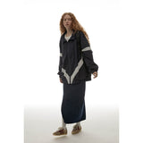 Unisex Jacket Retro Loose Exercise Hooded Coat Men's and Women's Stand Collar Jacket Top