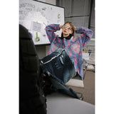 Unisex Jacket Retro Washed Denim Jacket Men and Women Turn-down Collar Coat