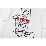Travis Scott T Shirts FW24 DAYS BEFORE RODEO merchandise with English print on the back short-sleeved shirt