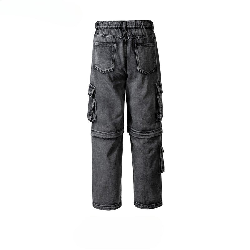 MIJKO Men's Vintage Pants MIJKO Men's Women's Functional Straight Pants Jeans