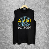 Amiri tank top cobra printing