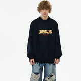 Vetements Sweater Ripped round Neck Sweater Autumn Sweater