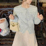 Women Knitwear Autumn and Winter round Neck Sweater Loose Knitted Cardigan