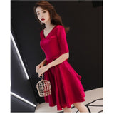 Women Maxi Dress Summer V-neck Evening Dress Short Dress