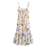 Women Dresses Summer Retro Sexy Lace Sling Dress (Xds0414)