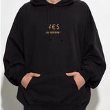Vetements Hoodie Embroidered Logo Hoodie