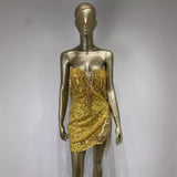 Women Dresses Sequined Tassel Short Dress Skirt Party Dress (Ont0408)