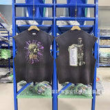 saint m t shirts s.m. anatomical washed distressed raglan sleeve tank top