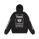 Vetements Hoodie Autumn and Winter VTM Sanskrit Print Loose Hooded Sweater
