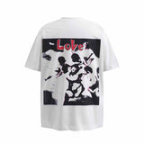 SAINT MICHAEL Vintage T Shirt Love Cupid Short Sleeve