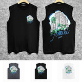Amiri tank top urban forest printing