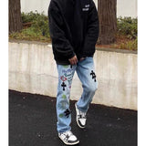 CHH Chrome Hearts Jeans Unisex Casual Loose Jeans