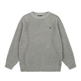 Rl ralph lauren pony knit wool sweater - couple's warm fall/winter crewneck top - casual relaxed fit
