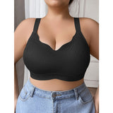 Full figure bra women's push-up lace