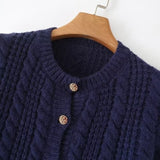 Women Sweater Knitwear Short Autumn and Winter Slim-Fit Flared Sleeves Knitted Coat Cardigan