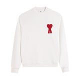 Ami love pullover sweatshirt fall and winterloose raglan sleeve round neck casual couple long sleeve new year