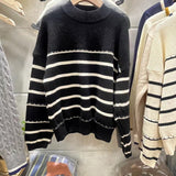 Women Knitted Pullover round Neck Knitted Autumn and Winter Long Sleeve Sweater