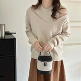 Women Knitwear Autumn Winter Sweater Two-Piece Set Sweater