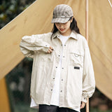 Unisex Jacket Fall Lapels Loose Shirt