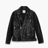 Men Motorcycle Jacket Autumn and Winter Faux Leather Motorcycle Jacket Jacket 3427/301