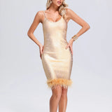 Women's Evening Dress Sling Dress Sexy Backless Sheath Dress