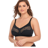 Full figure bra - wireless lace lightly lined