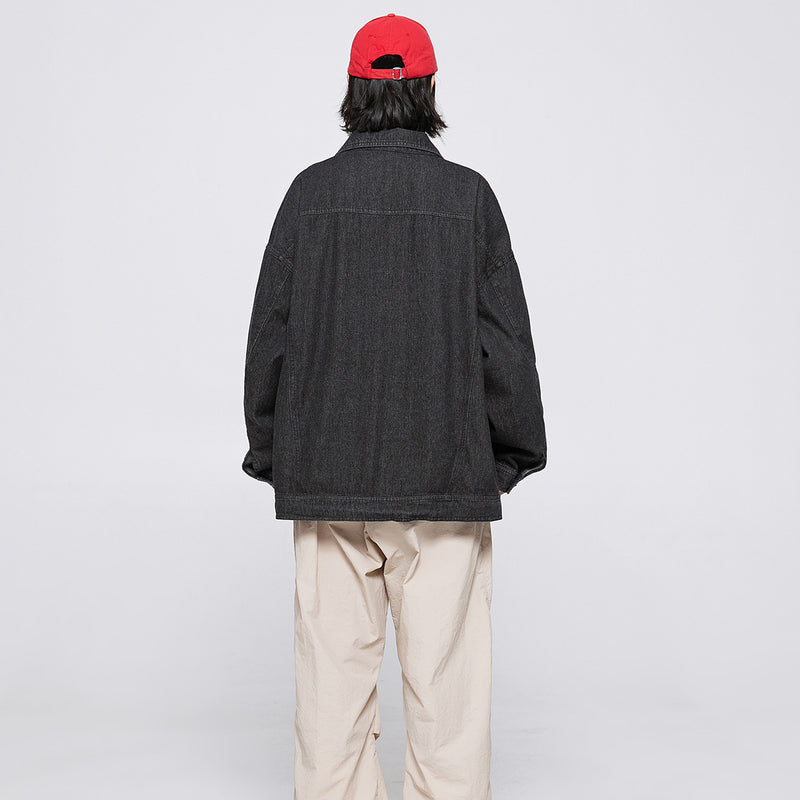 Unisex Jacket Autumn Neutral Snap Jeans
