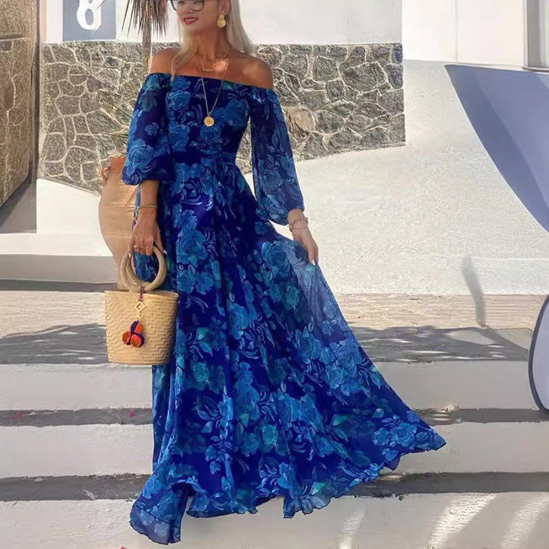 Women Dresses Sexy Print Maxi Dress (Jrm0409)