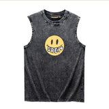 Drew house tshirt r d@ew smiley face letter heavyweight washed tank top