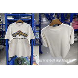saint m t shirts s.m cartoon print crew neck pullover short sleeve top
