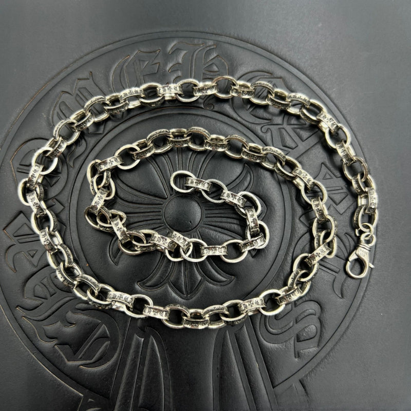 Chrome Hearts Necklace Cross Letter Necklace Vintage Men's and Women's Same