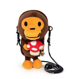 Baby milo children crossbody bag monkey doll mushroom children adult shoulder oblique change bag