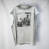 saint m t shirts s.m collaboration band graphic crew neck short sleeve t-shirt
