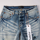 Purple Brand Jeans Blue with Holes Worn Jeans