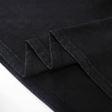 saint m t shirts s.m. washed & distressed solid color heavyweight short-sleeve tee with a small neckline