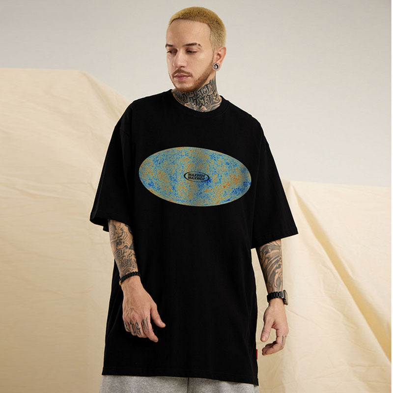 Men T Shirt Hip Hop Oversize Casual Short Sleeve T-shirt