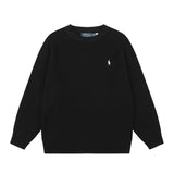 Rl ralph lauren pony knit wool sweater - couple's warm fall/winter crewneck top - casual relaxed fit
