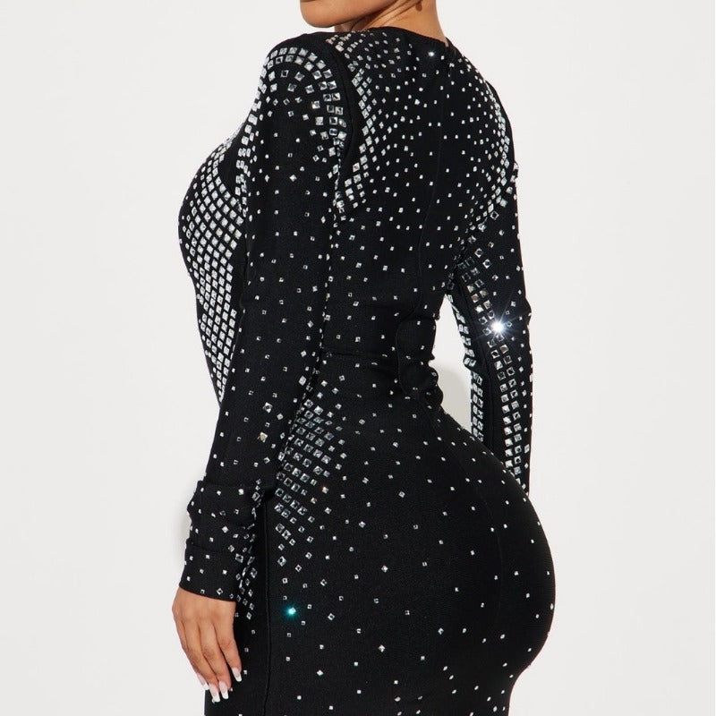 Women Evening Dress Bandage Hip Skirt Sexy Dress