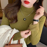 Women Knitwear Autumn and Winter Turtleneck Slim Fit Sweater