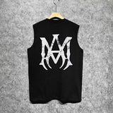 Amiri tank top mottled spider print