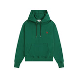 Ami aheoineembroider small love couple hooded loosecasual hoodie fall and wintersweatshirt