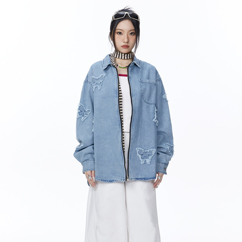 Unisex Jacket Autumn Three-Dimensional Butterfly Coat