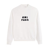 Amiaheoine pullover sweatshirtfall and winterletterloose raglan sleeves round neck casualcouplelong sleeves