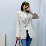 Women Suits Autumn Loose Leisure Professional Suit Jacket