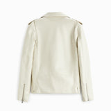 Men Motorcycle Jacket Autumn and Winter Imitation Leather Motorcycle Oblique Zipper Jacket Coat Leather Coat 3427/303