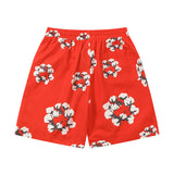 Denim Tears Shorts Yellow flower woven