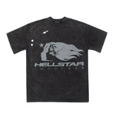 Hip-hop t-shirts: american high street hip-hop character & letter print, vintage washed & distressed, streetwear oversized short sleeve tee